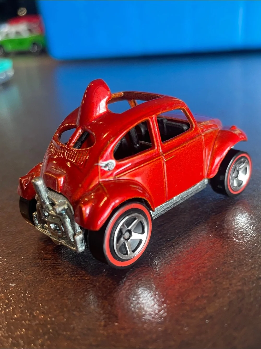 Hot Wheels Redline Series VW Volkswagen Baja Bug Beetle Red Orange Metallic